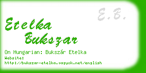 etelka bukszar business card